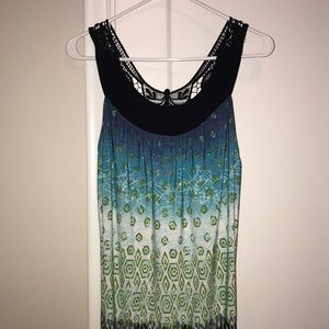 J.t.b sized Large dress butterfly crochet back
